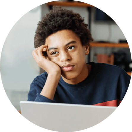 Inattentive Only ADHD Boy Day-dreaming During School